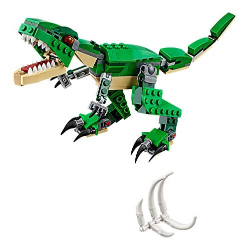 LEGO Creator 3'ü 1 Arada Muhteşem Dinozor Oyuncak, T. rex'ten Triceratops'a ve Pterodactyl'e Dönüşüyor, 7-12 Yaş Arası Erkek ve Kız Çocuklar İçin Harika Bir Hediye, 31058 - 4