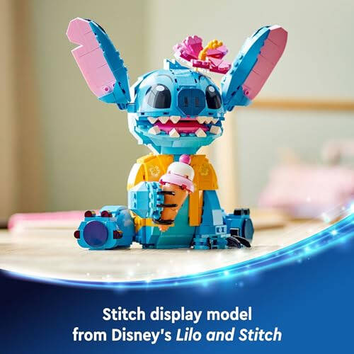 LEGO Disney Stitch O'yinchoq Qurish To'plami, 9 Yoshli Bolalar Uchun Disney O'yinchoqi, Muzlatilgan Konusli Quriladigan Shakl, Qizlar, O'g'il Bolalar va Xit Film Lilo va Stitchni Sevuvchilar Uchun Qiziqarli Disney Sovg'asi, 43249 - 6