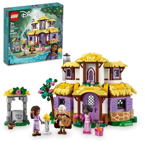 LEGO Disney Xohishi: Asha'ning Kulbasi 43231 Qurilish O'yinchoq To'plami, Qishloqdagi Rol O'ynash Hayoti uchun Kulba, Disney Filmining Muhlislari uchun Bu Bayramda To'planadigan Sovg'a, 7 Yosh va Undan Katta Bolalar uchun Sovg'a - 1