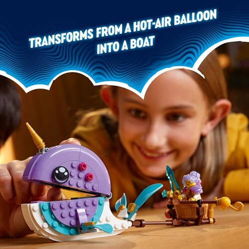 LEGO DREAMZzz Izzie's Narwhal Hot-Air Balloon Deep-Sea Animal Toy, Save Bunchu from a Grimspawn, Transforming Whale Figure for Kids, Bunny Toy for Boys and Girls 7 Years Old and Up, 71472 - 4