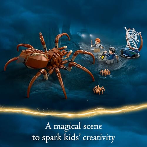 LEGO Harry Potter Aragog in The Forbidden Forest, Spider Toy Playset for Kids, Harry Potter Collectible with Magical Creature and 2 Minifigures, Harry Potter Toy for 7 Year Old Boys and Girls, 76434 - 5