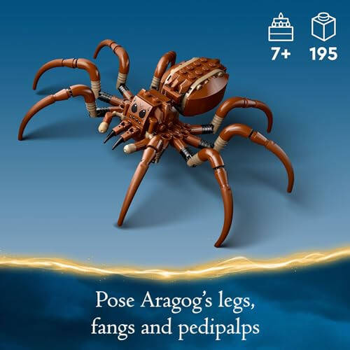 LEGO Harry Potter Aragog Yasak Orman'da, Örümcek Oyun Seti Çocuklar İçin, Büyülü Canavar ve 2 Minfigürlü Harry Potter Koleksiyonu, 7 Yaşındaki Erkek ve Kız Çocuklar İçin Harry Potter Oyuncağı, 76434 - 3