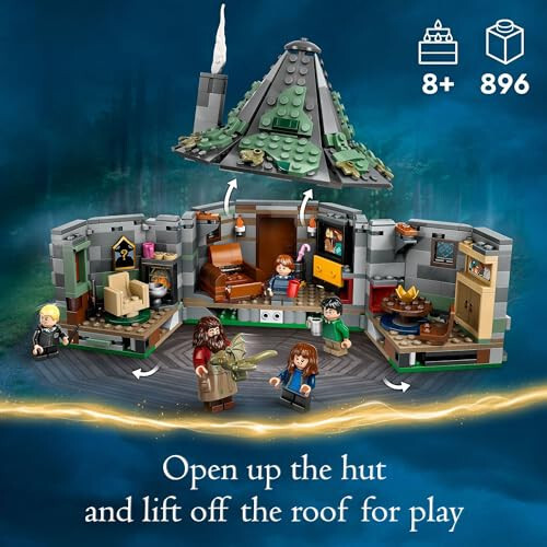 LEGO Harry Potter Hagrid’s Hut: An Unexpected Visit, Harry Potter Toy with 7 Characters and a Dragon for Magical Role Play, Buildable House Toy, Gift Idea for Girls, Boys and Kids Ages 8 and Up, 76428 - 33