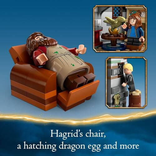 LEGO Harry Potter Hagrid’s Hut: An Unexpected Visit, Harry Potter Toy with 7 Characters and a Dragon for Magical Role Play, Buildable House Toy, Gift Idea for Girls, Boys and Kids Ages 8 and Up, 76428 - 28