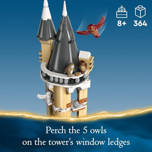 LEGO Harry Potter Hogwarts Castle Owlery Toy, Wizarding World Fantasy Toy for Girls and Boys, Harry Potter Castle Playset with 3 Characters, Birthday Gift Idea for Kids Ages 8 and Up, 76430 - 3