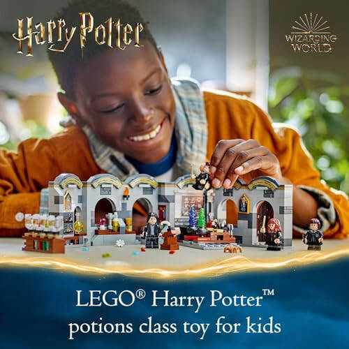 LEGO Harry Potter Hogwarts Castle: Potions Class Playset, Harry Potter Collectible with 4 Minifigures, Magical Gift Idea for Kids, Buildable Harry Potter Toy for 8 Year Old Girls and Boys, 76431 - 2