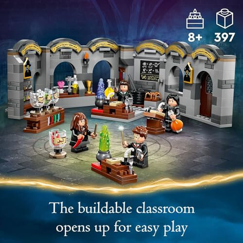 LEGO Harry Potter Hogwarts Şatosu: İksir Dersi Oyun Seti, Harry Potter Koleksiyonu 4 Minfigürlü, Çocuklar İçin Büyülü Hediye Fikirleri, 8 Yaşındaki Kız ve Erkek Çocuklar İçin Yapılabilir Harry Potter Oyuncak, 76431 - 3