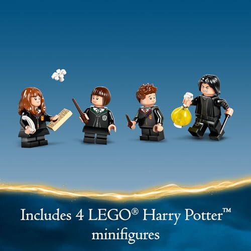 LEGO Harry Potter Hogwarts Şatosu: İksir Dersi Oyun Seti, Harry Potter Koleksiyonu 4 Minfigürlü, Çocuklar İçin Büyülü Hediye Fikirleri, 8 Yaşındaki Kız ve Erkek Çocuklar İçin Yapılabilir Harry Potter Oyuncak, 76431 - 4