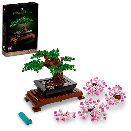 LEGO Icons Bonsai Ağacı Yapım Seti, Kiraz Çiçeği Modelleri İçerir, Yetişkinler İçin DIY Bitki Modeli, Ev Dekoru ve Ofis Sanatı İçin Yaratıcı Hediye, Botanik Koleksiyon Tasarım Seti, 10281 - 1