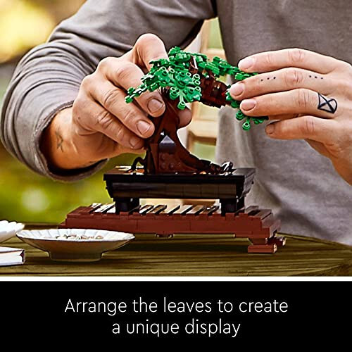 LEGO Icons Bonsai Ağacı Yapım Seti, Kiraz Çiçeği Modelleri İçerir, Yetişkinler İçin DIY Bitki Modeli, Ev Dekoru ve Ofis Sanatı İçin Yaratıcı Hediye, Botanik Koleksiyon Tasarım Seti, 10281 - 4