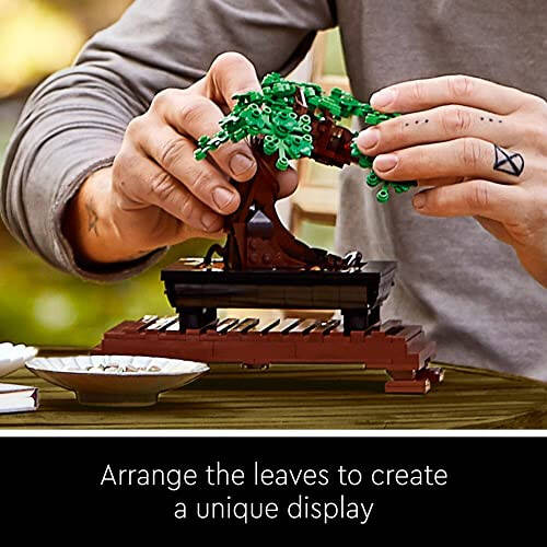 LEGO Icons Bonsai Tree Building Set, Features Cherry Blossom Flowers, DIY Plant Model for Adults, Creative Gift for Home Décor and Office Art, Botanical Collection Design Kit, 10281 - 4