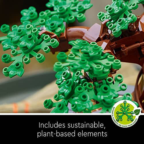 LEGO Icons Bonsai Tree Building Set, Features Cherry Blossom Flowers, DIY Plant Model for Adults, Creative Gift for Home Décor and Office Art, Botanical Collection Design Kit, 10281 - 6