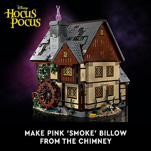 LEGO Ideas Disney Hocus Pocus: The Sanderson Sisters' Cottage Collectible Building Set, Unique Gift Idea for Adults and Fans of Disney Movie Hocus Pocus, Includes Sanderson Sister Minifigures, 21341 - 4