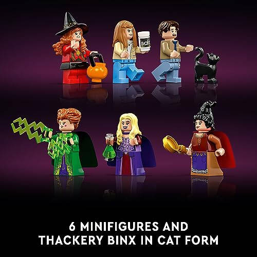 LEGO Ideas Disney Hocus Pocus: The Sanderson Sisters' Cottage Collectible Building Set, Unique Gift Idea for Adults and Fans of Disney Movie Hocus Pocus, Includes Sanderson Sister Minifigures, 21341 - 6