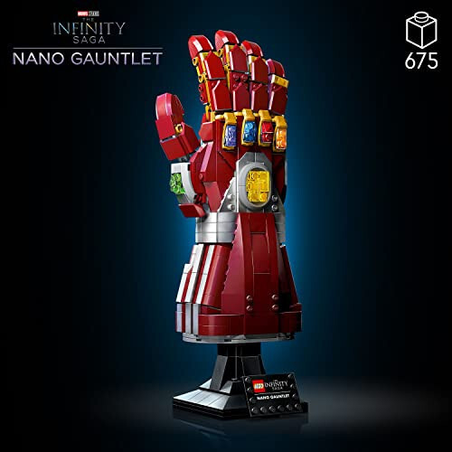 LEGO Marvel Nano Gauntlet, Iron Man Model with Infinity Stones, 76223 Avengers: Endgame Film Set, Collectable Memorabilia, Gift Idea for Adults and Teens - 2