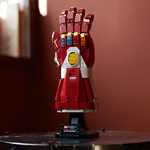 LEGO Marvel Nano Gauntlet, Iron Man Model with Infinity Stones, 76223 Avengers: Endgame Film Set, Collectable Memorabilia, Gift Idea for Adults and Teens - 5