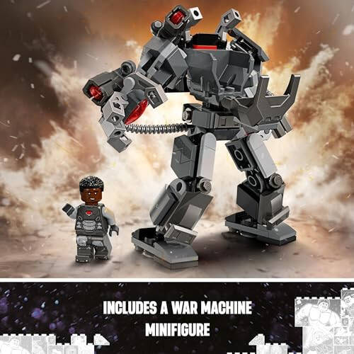 LEGO Marvel War Machine Mech Armor, Buildable Marvel Action Figure Toy for Kids with 3 Stud Shooters, Legendary Character from The MCU, Marvel Gift for Boys and Girls Aged 6 and Up, 76277 - 6