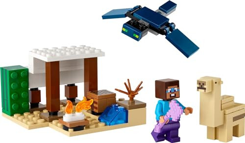 LEGO Minecraft Steve's Desert Expedition Building Toy, Biome with Minecraft House and Action Figures, Minecraft Gift for Independent Play, Gaming Playset for Boys, Girls and Kids Ages 6 and Up, 21251 - 5