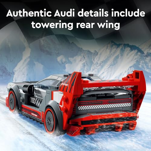 LEGO Speed Champions Audi S1 e-tron Quattro Race Car Toy Vehicle, Buildable Audi Toy Car Model for Kids, Red Toy Car for Build and Display, Gift Idea for Boys and Girls Aged 9 Years Old and Up, 76921 - 4