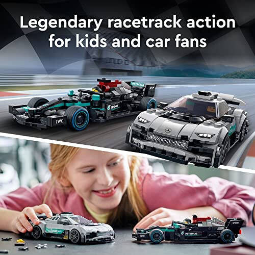 LEGO Speed Champions Mercedes-AMG F1 W12 E Performans ve Project One Oyuncak Araba Seti, Mercedes Model Araba Yapı Seti, Koleksiyonluk Yarış Arabası Oyuncak, Çocuklar ve Gençler için Harika Araba Hediyesi, 76909 - 4