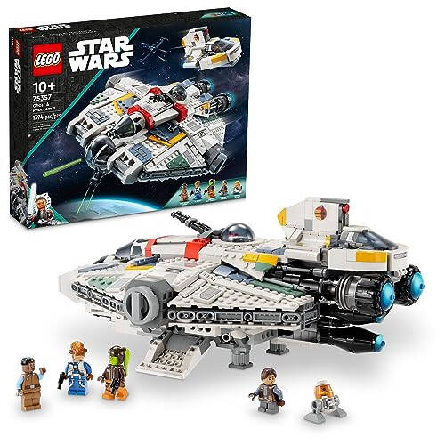 LEGO Star Wars: Ahsoka Ghost & Phantom II, Ahsoka serialidan ilhomlangan Star Wars o'yin to'plami, 2 ta quriladigan kosmik kemalar va Jacen Syndulla va Chopperni o'z ichiga olgan 5 ta Star Wars figuralari bilan, 75357 - 1