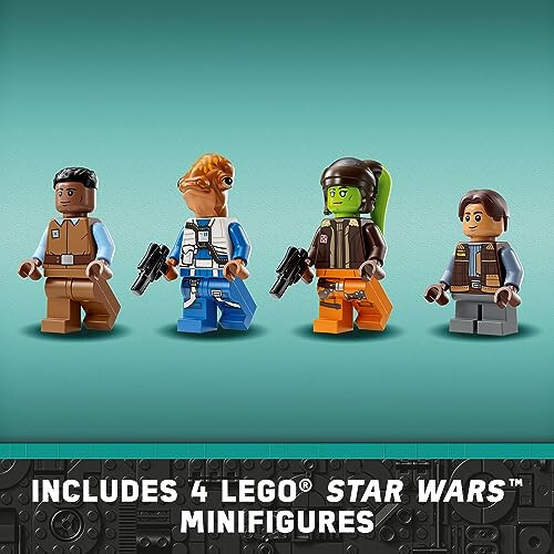 LEGO Star Wars: Ahsoka Ghost & Phantom II, Ahsoka serialidan ilhomlangan Star Wars o'yin to'plami, 2 ta quriladigan kosmik kemalar va Jacen Syndulla va Chopperni o'z ichiga olgan 5 ta Star Wars figuralari bilan, 75357 - 6