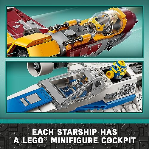 Lego Star Wars: Ahsoka New Republic E-Wing vs. Shin Hati’s Starfighter 75364 Star Wars Playset Based on The Ahsoka TV Series, Show Inspired Building Toy for Ahsoka Fans Featuring 5 Star Wars Figures - 3