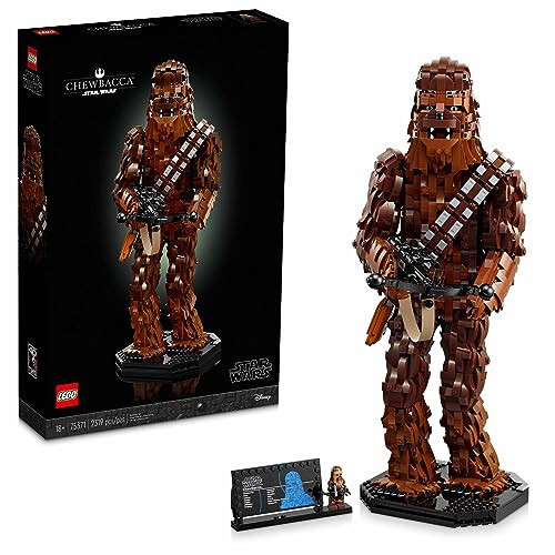 LEGO Star Wars Chewbacca, Buildable Star Wars Collectible for Adults, Build and Display Chewbacca Collectible, Fun Star Wars Gift for Teens, Adults or Any Star Wars Original Trilogy Fan, 75371 - 1