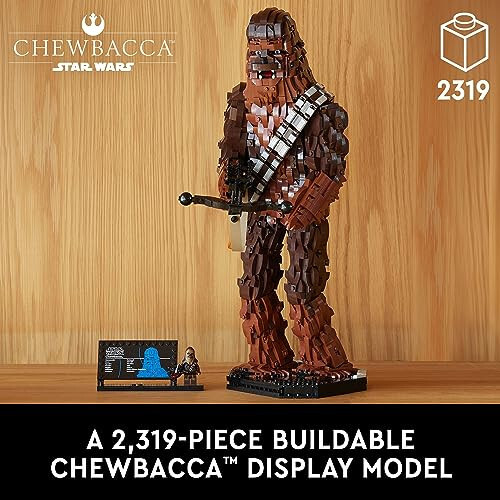 LEGO Star Wars Chewbacca, Yetişkinler İçin Yapılabilir Star Wars Koleksiyonu, Chewbacca Koleksiyonunu Yapın ve Sergileyin, Gençler, Yetişkinler veya Herhangi Bir Star Wars Orijinal Üçlemesi Hayranı İçin Eğlenceli Star Wars Hediyesi, 75371 - 2