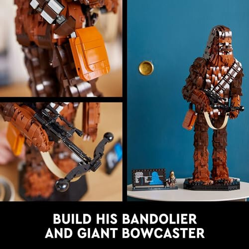 LEGO Star Wars Chewbacca, Yetişkinler İçin Yapılabilir Star Wars Koleksiyonu, Chewbacca Koleksiyonunu Yapın ve Sergileyin, Gençler, Yetişkinler veya Herhangi Bir Star Wars Orijinal Üçlemesi Hayranı İçin Eğlenceli Star Wars Hediyesi, 75371 - 4