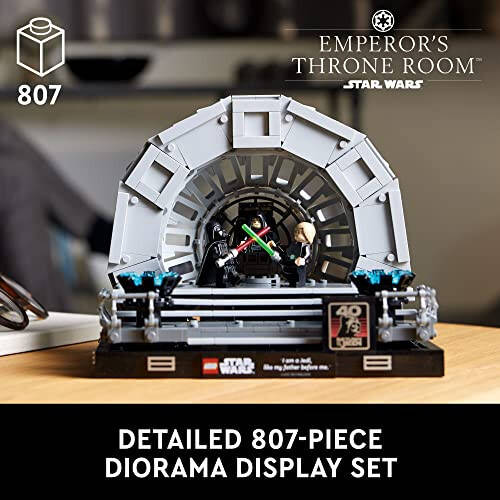 LEGO Star Wars Emperor’s Throne Room Diorama 75352 Building Set for Adults, Classic Star Wars Collectible for Display with Darth Vader Minifigure, Fun Birthday Gift for Men and Women - 32