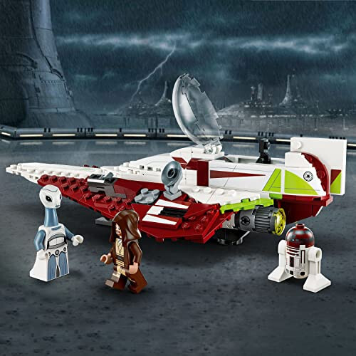 LEGO Star Wars OBI-Wan Kenobi'ning Jedi Yulduz Jangchisi 75333 Qurilish O'yinchoq To'plami - Mini Figuralar, Yorug'lik Qilich, Klon Kosmik Kemasi (Klonlar Hujumi Filmi), 7 yosh va undan katta bolalar, o'g'il va qizlar uchun ajoyib sovg'a - 3