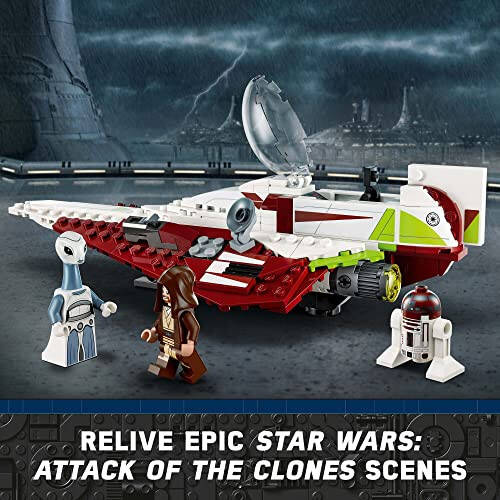 LEGO Star Wars OBI-Wan Kenobi's Jedi Starfighter 75333 Building Toy Set - Features Minifigures, Lightsaber, Clone Starship from Attack of The Clones, Great Gift for Kids, Boys, and Girls Ages 7+ - 9