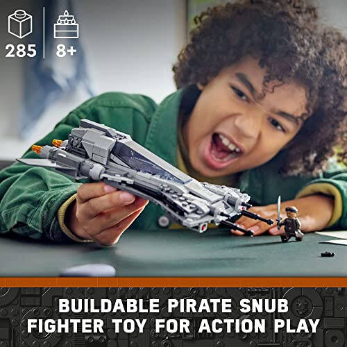 Lego Star Wars Пиратский Snub Fighter 75346 Строительный набор звездного истребителя с пиратом-пилотом и персонажами Vane из сериала «Мандалорец» 3 сезон, Идея подарка на день рождения для мальчиков и девочек от 8 лет - 34