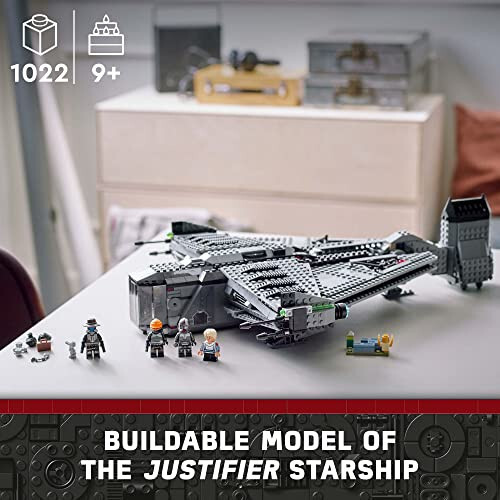 LEGO Star Wars The Justifier 75323, Buildable Toy Starship with Cad Bane Minifigure and Todo 360 Droid Figure, The Bad Batch Set, Gifts for Kids, Boys & Girls - 8