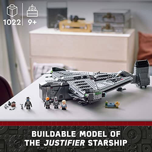 LEGO Star Wars The Justifier 75323, Yapılabilir Oyuncak Uzay Gemisi Cad Bane Minfigürü ve Todo 360 Droid Figürü ile, Kötü Parti Seti, Çocuklar, Erkek ve Kızlar İçin Hediyeler - 8