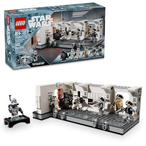 LEGO Star Wars: Yangi Umid Tantive IV ga chiqish xayol o'yinchog'i, Ekskluziv 25 yillik yubiley minifigurkasi Klon askari Besh bilan to'planadigan Star Wars o'yinchog'i, 8 yosh va undan katta bolalar uchun sovg'a g'oyalari, 75387 - 1