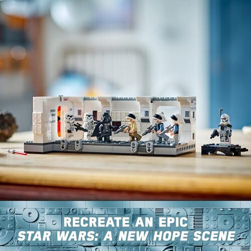 LEGO Star Wars: Yangi Umid Tantive IV ga chiqish xayol o'yinchog'i, Ekskluziv 25 yillik yubiley minifigurkasi Klon askari Besh bilan to'planadigan Star Wars o'yinchog'i, 8 yosh va undan katta bolalar uchun sovg'a g'oyalari, 75387 - 5