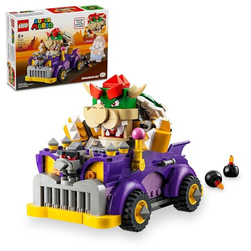 LEGO Super Mario Bowser’s Muscle Car Expansion Set, Collectible Bowser Toy for Kids, Gift for Boys, Girls and Gamers Ages 8 and Up, 71431 - 4