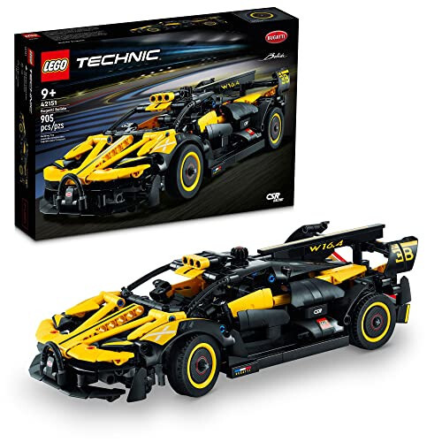 LEGO Technic Bugatti Bolide Yarış Arabası Yapı Seti - Model ve Yarış Mühendisliği Oyuncağı Okul Başlangıcı İçin, Erkek, Kız ve Genç Yapımcılar İçin Koleksiyonluk Spor Araba Yapı Seti, 9 Yaş ve Üzeri, 42151 - 1