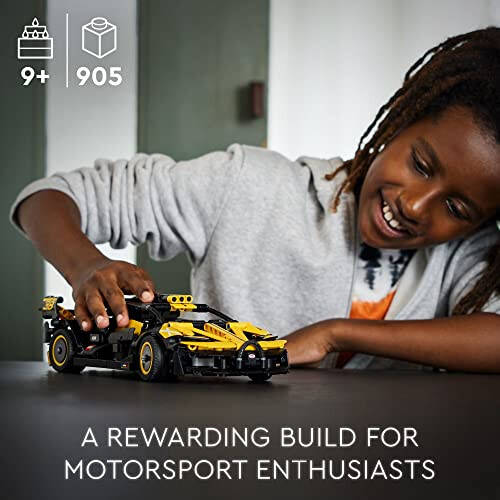 LEGO Technic Bugatti Bolide Yarış Arabası Yapı Seti - Model ve Yarış Mühendisliği Oyuncağı Okul Başlangıcı İçin, Erkek, Kız ve Genç Yapımcılar İçin Koleksiyonluk Spor Araba Yapı Seti, 9 Yaş ve Üzeri, 42151 - 5