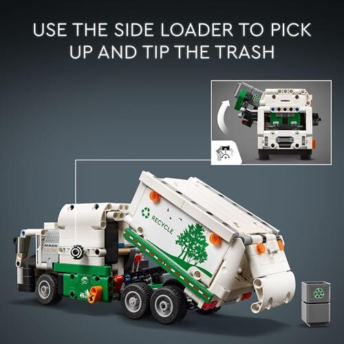 LEGO Technic Mack LR Electric Garbage Truck Toy, Buildable Kids Truck for Pretend Play, Great Gift for Boys, Girls and Kids Ages 8 and Up who Love Recycling Truck Toys and Vehicles, 42167 - 3