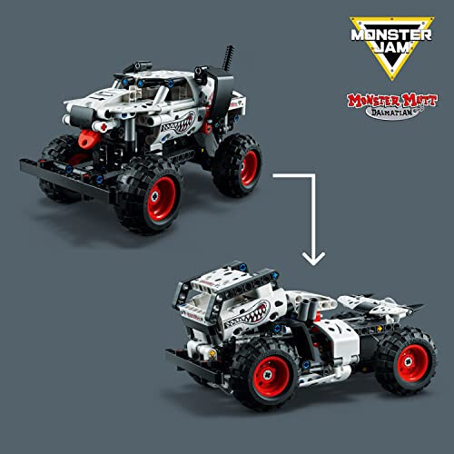 LEGO Technic Monster Jam Monster Mutt Dalmatian, 2in1 Pull Back Racing Toys, Birthday Gift Idea, DIY Building Toy, Monster Truck Toy for Kids, Boys and Girls Ages 7 and Up, 42150 - 2