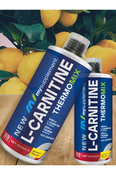 Lemon Flavored L-Carnitine 33 Servings 1000 ml Thermomix L- Carnitine - 4