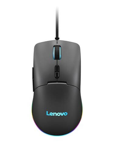 Lenovo M210 RGB Kablolu Oyun Faresi Bilgisayar, Dizüstü Bilgisayar, Windows ve Chrome OS ile Uyumlu - 3 Bölgeli RGB, 8000 DPI Ayarlanabilir Sensör, 7 Programlanabilir Düğme – Oyuncular İçin Avuç İçi Kavrama Fare (Siyah) - 2