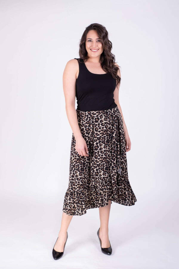 Leopard Wrap Skirt - 1