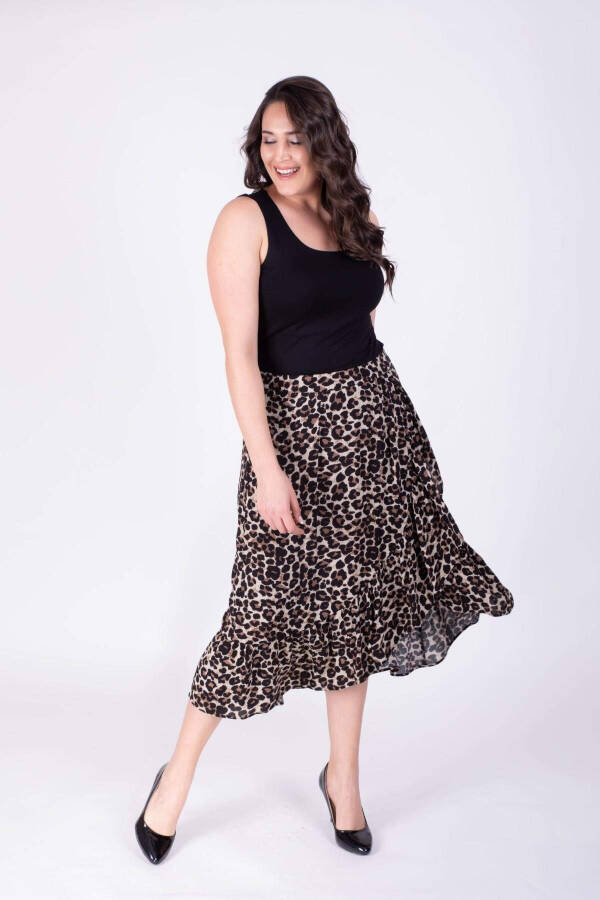 Leopard Wrap Skirt - 2