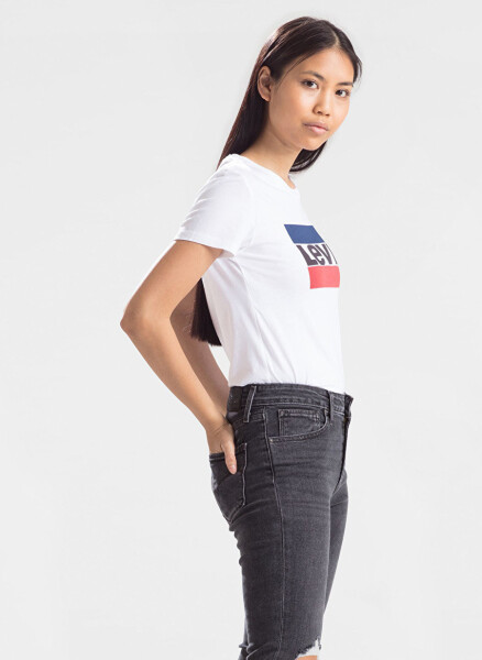 Levis 17369-1313 Bisiklet Yaka Kısa Kol Baskılı Beyaz Kadın T-Shirt - 2