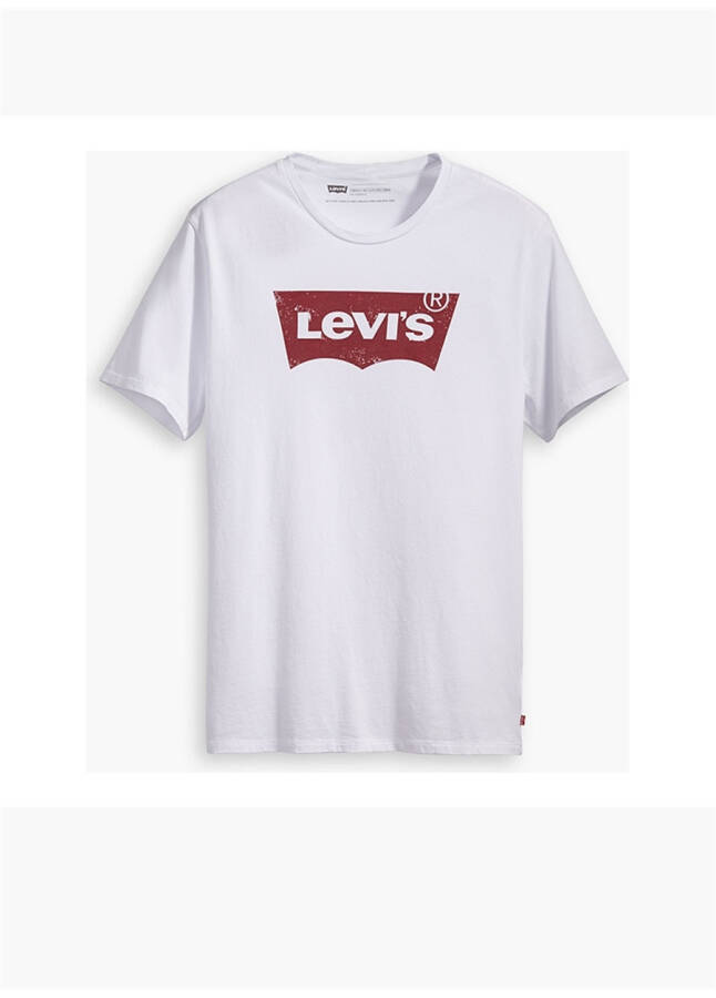 Levis 17783-0315 Grafik Yuvarlak Yaka Kısa Kollu Baskılı Beyaz Erkek T-Şort - 4