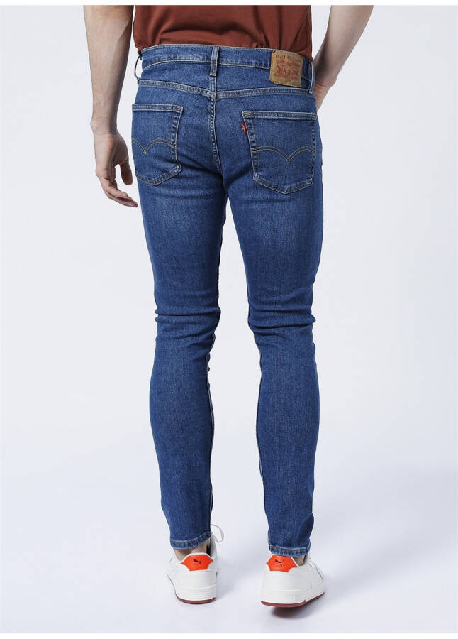 Levis 512 Koyu Lacivert Erkek Normal Bel Slim Fit Denim Pantolon - 8